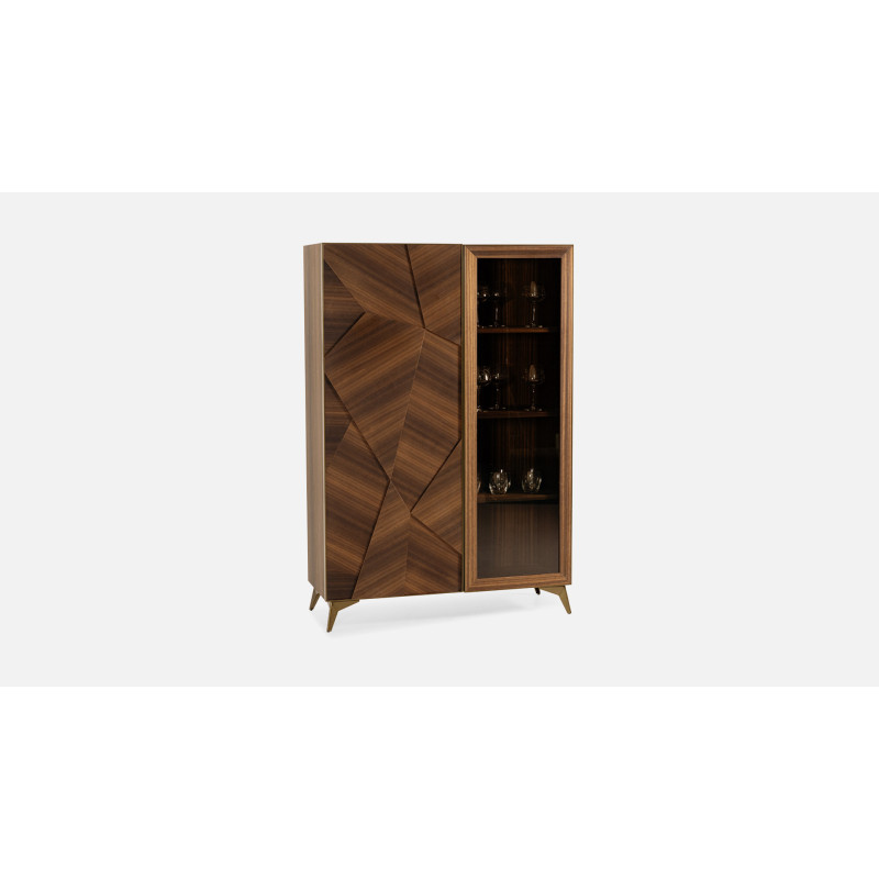 Vitrine 1 porte ECLIPSE | Meuble haut de gamme pour un salon design ...