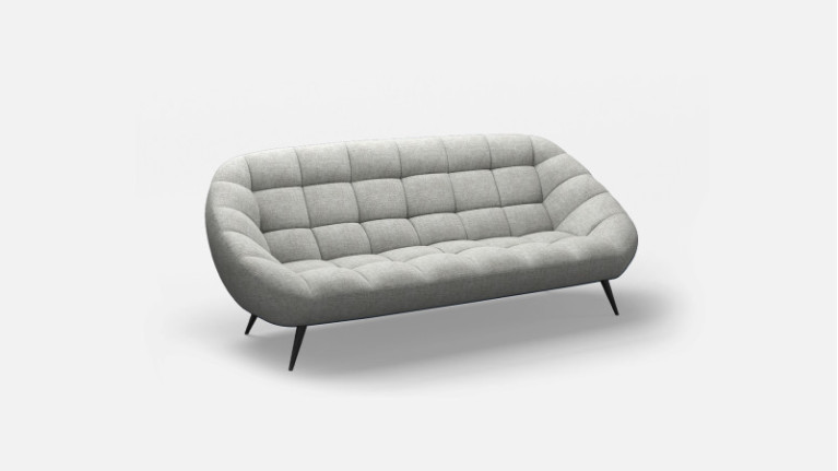 Canapé 3 places cuir DIAMANT | Un intérieur raffiné et vintage