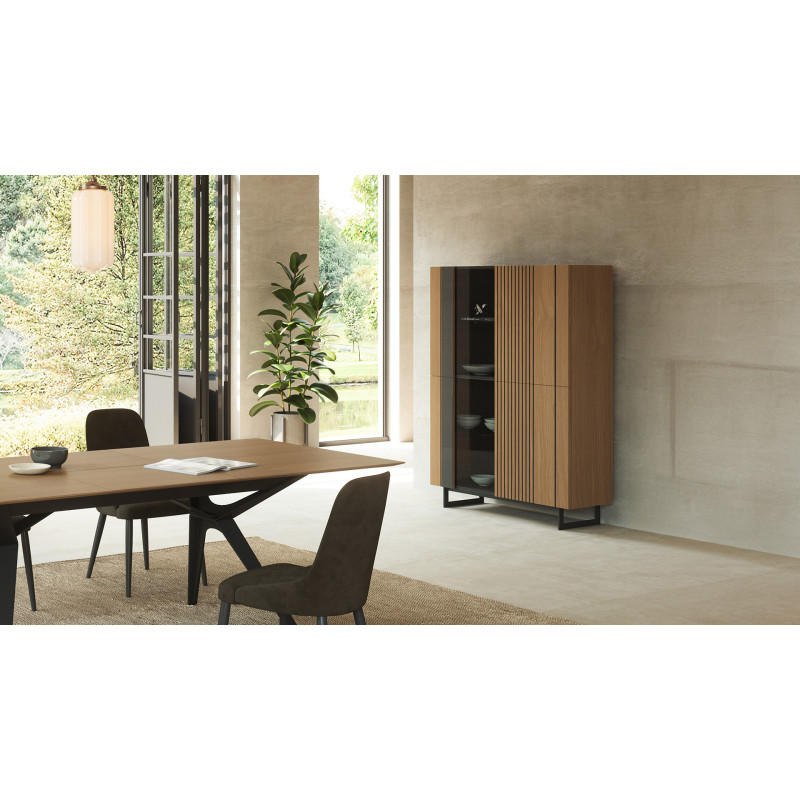 Vitrine 1 porte ECLIPSE | Meuble haut de gamme pour un salon design ...