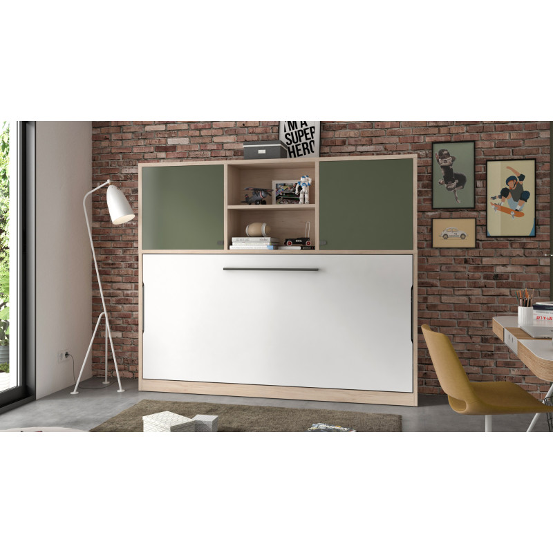 Lit escamotable vertical avec banquette | Un couchage supplémentaire