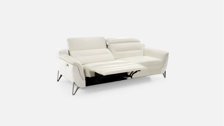 Canapé relaxation électrique 3 places cuir ZENITH | Un relax design