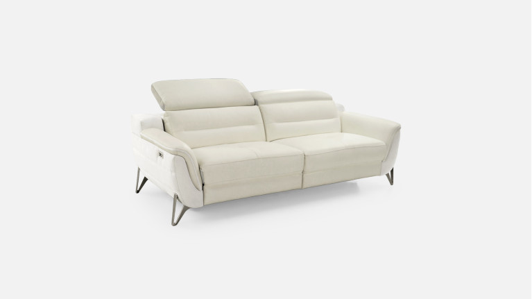 Canapé relaxation électrique 3 places cuir ZENITH | Un relax design