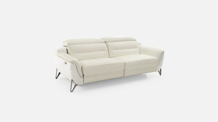Canapé relaxation électrique 3 places cuir ZENITH | Un relax design