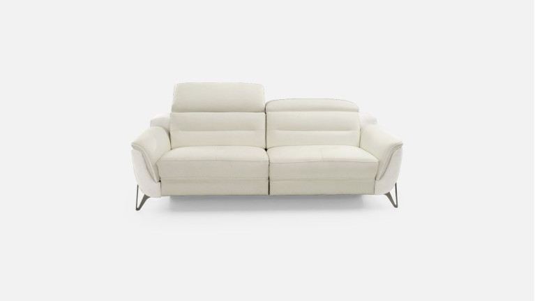 Canapé relaxation électrique 3 places cuir ZENITH | Un relax design