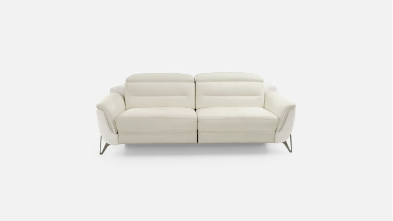Canapé relaxation électrique 3 places cuir ZENITH | Un relax design