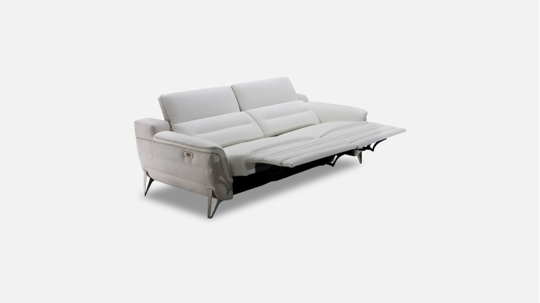 Canapé relaxation électrique 3 places cuir ZENITH | Un relax design