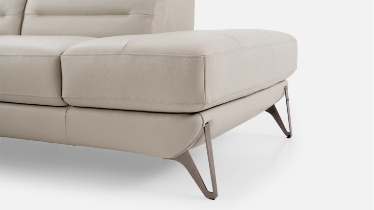 Canapé d'angle méridienne relaxation cuir ZENITH | Relax design