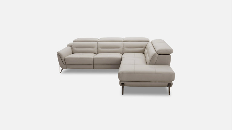 Canapé d'angle méridienne relaxation cuir ZENITH | Relax design