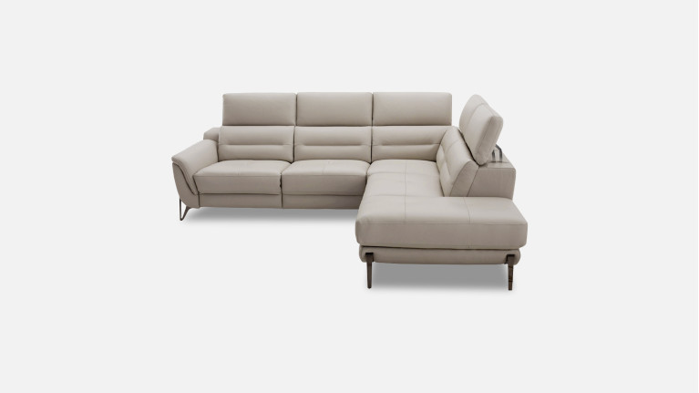 Canapé d'angle méridienne relaxation cuir ZENITH | Relax design