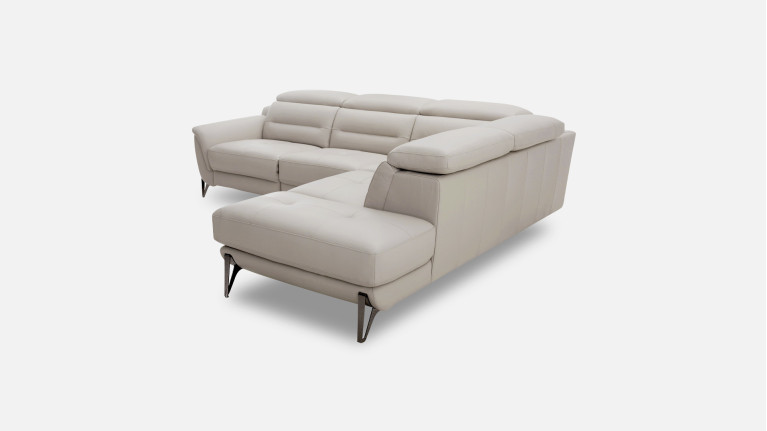 Canapé d'angle méridienne relaxation cuir ZENITH | Relax design