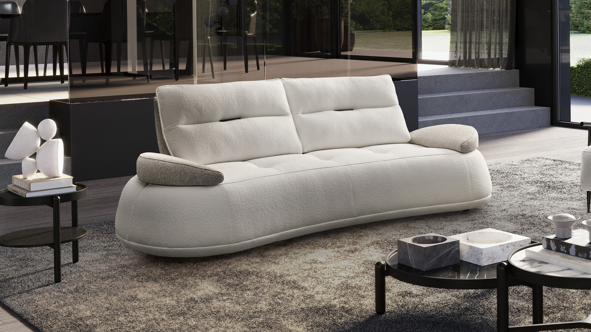 Canapé 3 places tissu PICASSO | Un design modulable