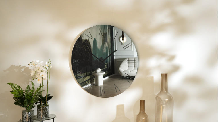 Horloge miroir murale SARIN | Véritable objet de décoration