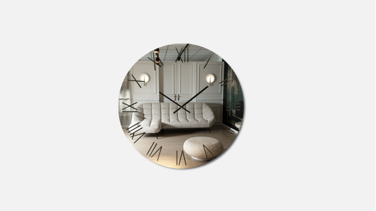 Horloge miroir murale SARIN | Véritable objet de décoration