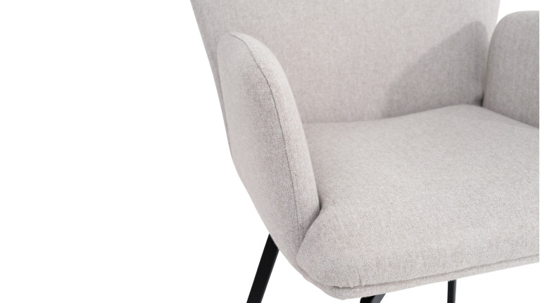 Fauteuil LEON | Confort contemporain et piètement acier design