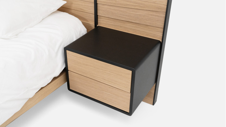 Lit NOVA | Design épuré en placage chêne