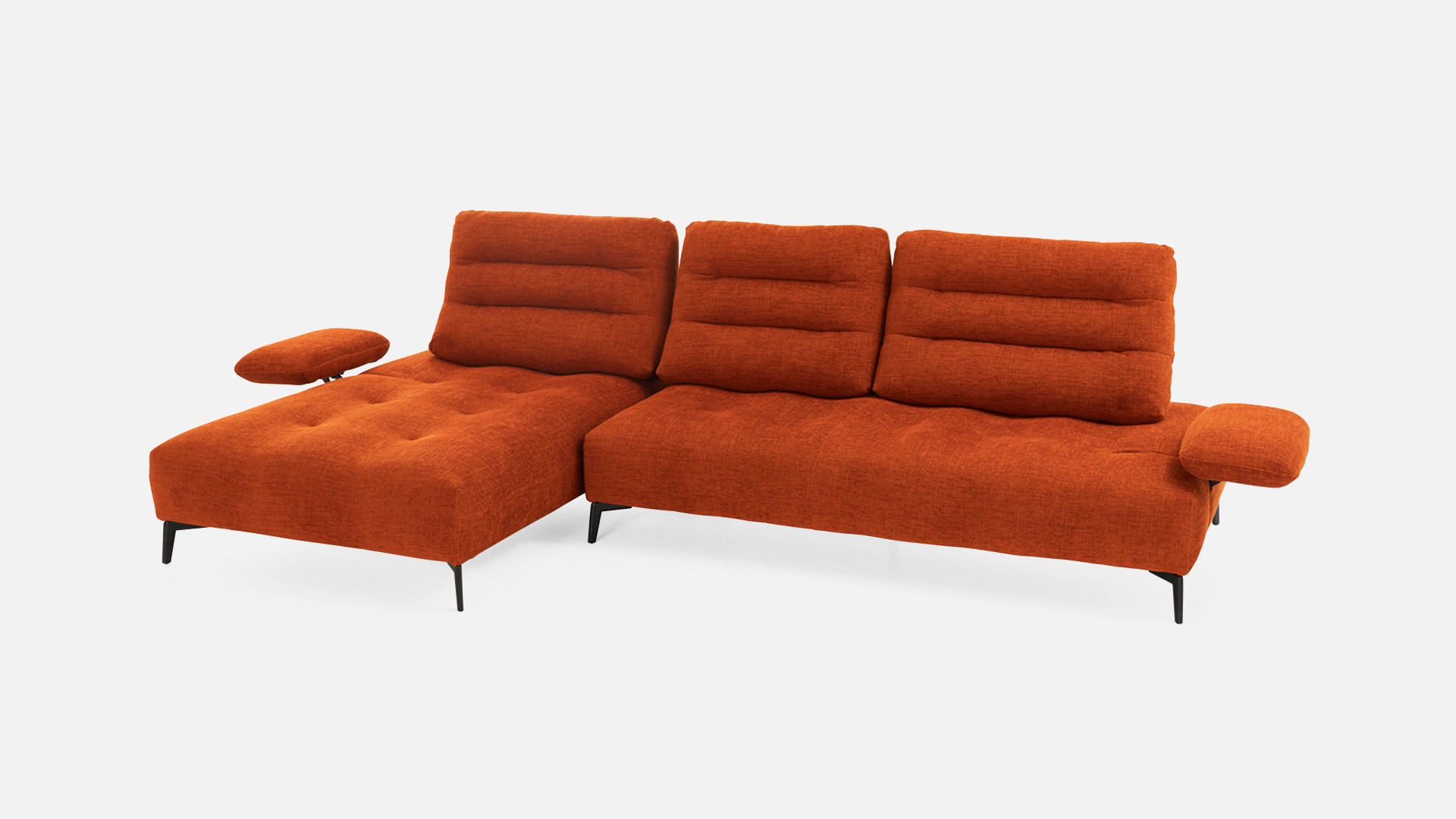 Canapé d'angle tissu DUNE | Élégance modulable et confort profond