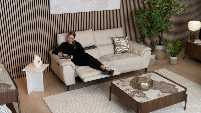 Canapé relaxation électrique 3 places CASANOVA | Le bien-être absolu