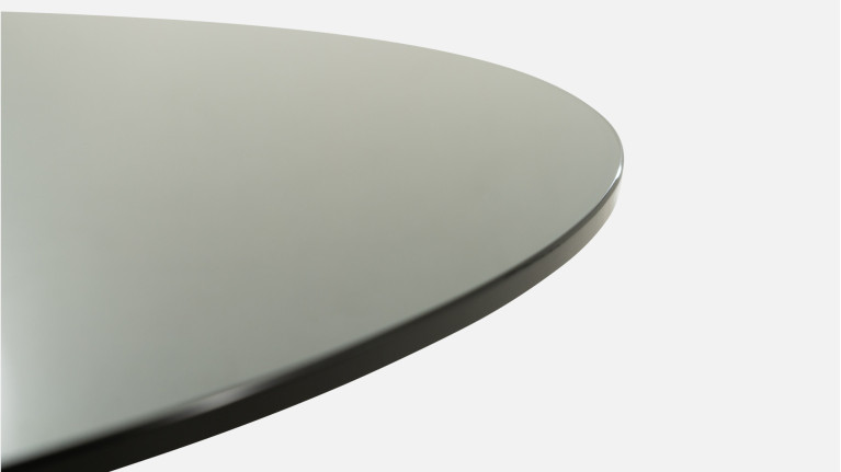 Table basse MIRAGGIO | Design en verre courbé et plateau trempé