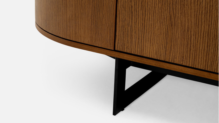 Buffet Cosmos noyer | Courbes douces et finitions haut de gamme