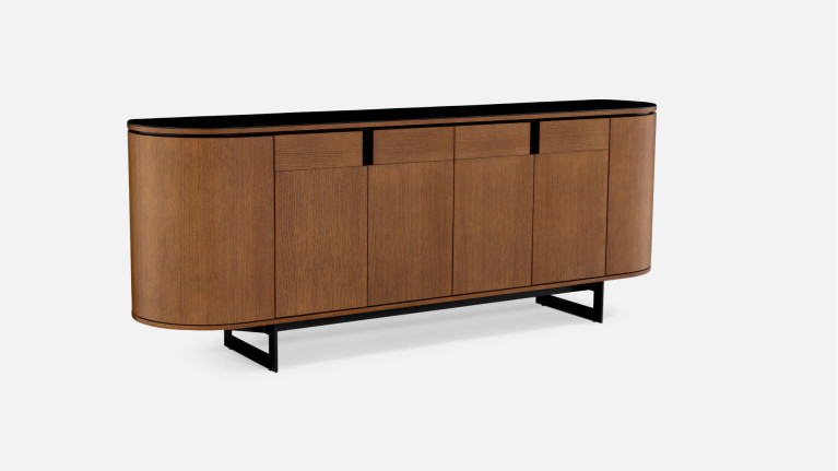 Buffet 4 portes noyer COSMOS