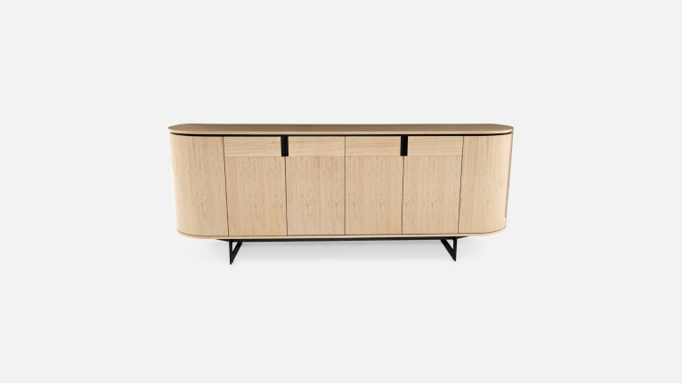 Buffet COSMOS eucalyptus clair | Design galbé et teinte lumineuse