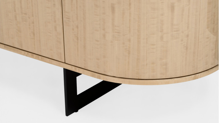 Buffet COSMOS eucalyptus clair | Design galbé et teinte lumineuse