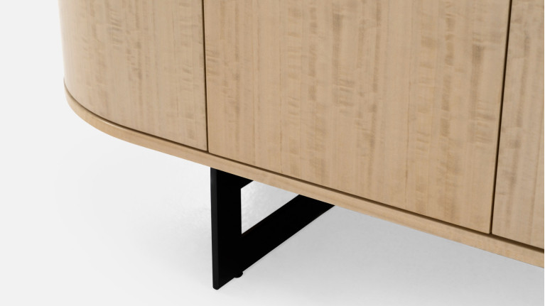 Buffet COSMOS eucalyptus clair | Design galbé et teinte lumineuse