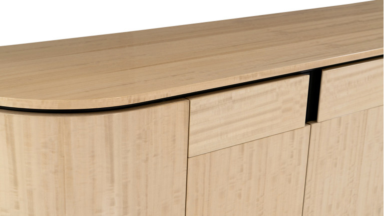 Buffet COSMOS eucalyptus clair | Design galbé et teinte lumineuse