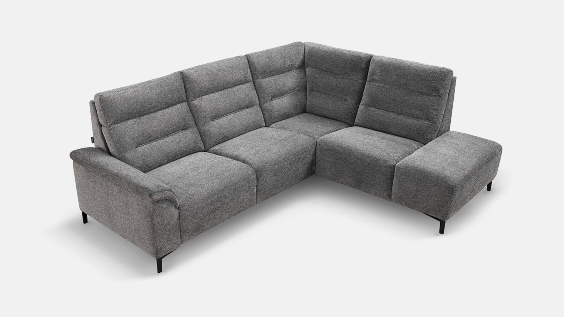 Canapé d'angle tissu ALBATROS | Confort moelleux