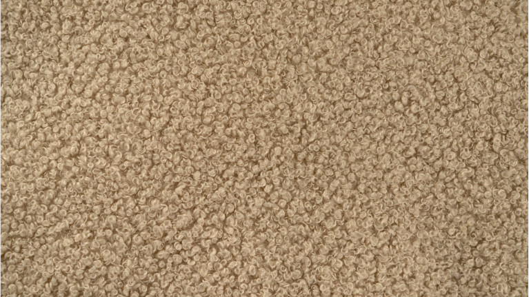 Panier pour chien MICKEY | Nid douillet en tissu bouclette beige