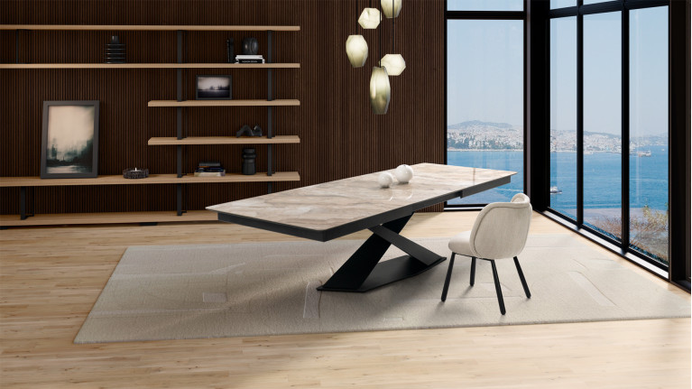Table de repas extensible céramique ECLIPSE | Table XL