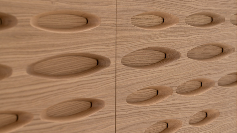 Buffet OROS 2 portes coulissantes | Design sculptural et lumineux