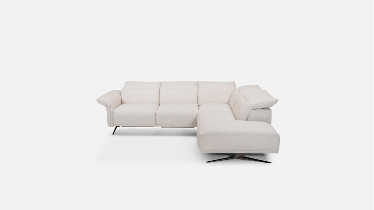 Canapé d'angle relaxation électrique tissu PASSION | Soutien optimal