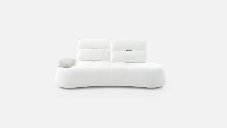Canapé 3 places tissu COCO | Design modulable avec accoudoir mobile