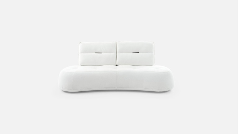 Canapé 3 places tissu COCO | Design modulable avec accoudoir mobile
