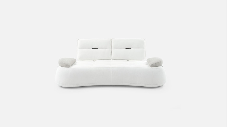 Canapé 3 places tissu COCO | Design modulable avec accoudoir mobile