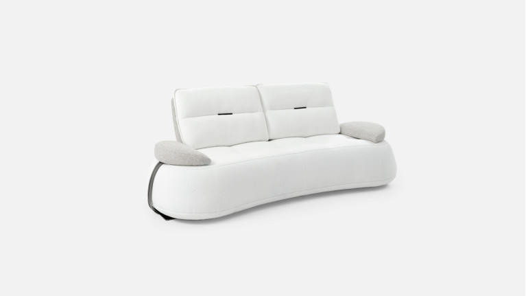 Canapé 3 places tissu COCO | Design modulable avec accoudoir mobile