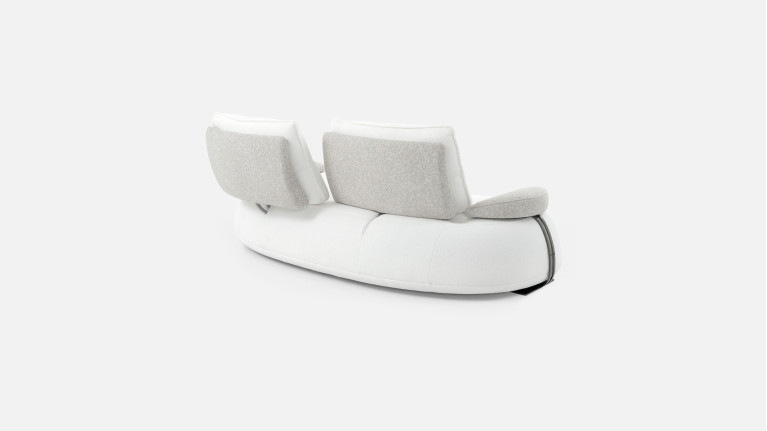 Canapé 3 places tissu COCO | Design modulable avec accoudoir mobile