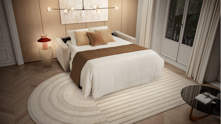 Canapé convertible tissu TUCA | Allure contemporaine