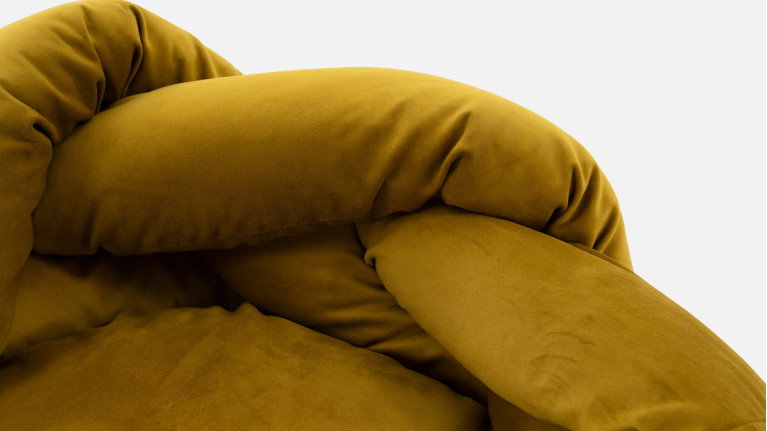 Panier pour chien LUNA | Confort moelleux et design tressé velours