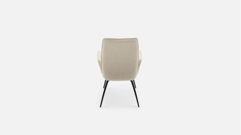 Fauteuil LOUISE | Design raffiné et confort haute densité en tissu