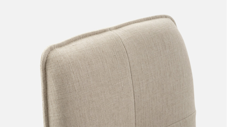 Fauteuil LOUISE | Design raffiné et confort haute densité en tissu