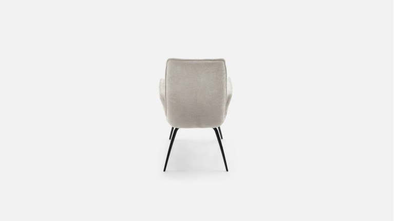Fauteuil LOUISE | Design raffiné et confort haute densité en tissu