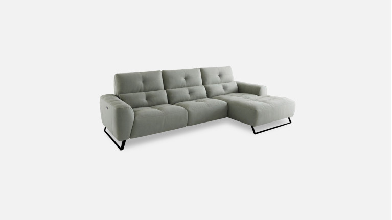 Canapé d'angle relax tissu MARTY | Élégance et confort sur-mesure
