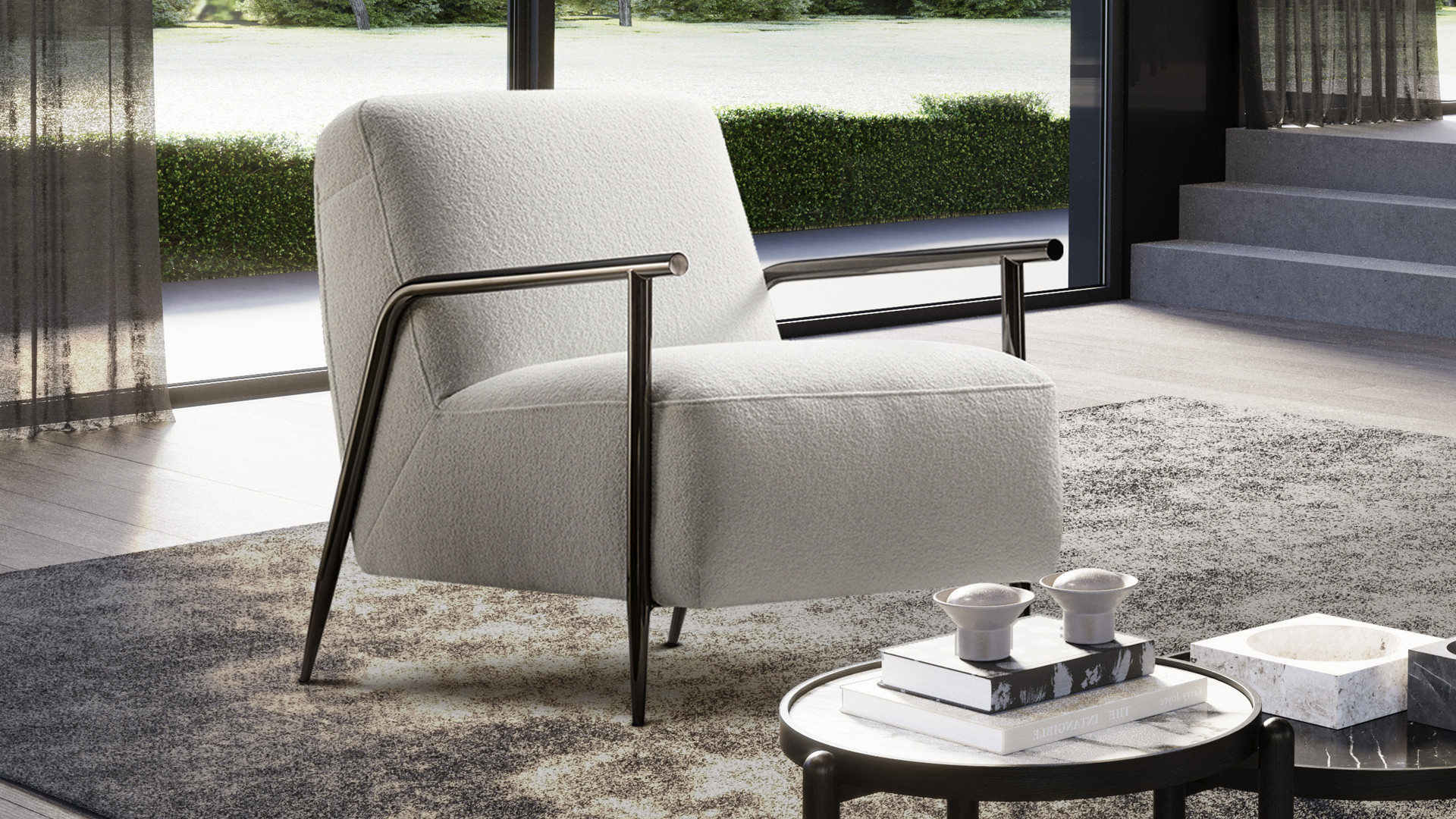 Fauteuil NINA | Ligne graphique et assise moelleuse