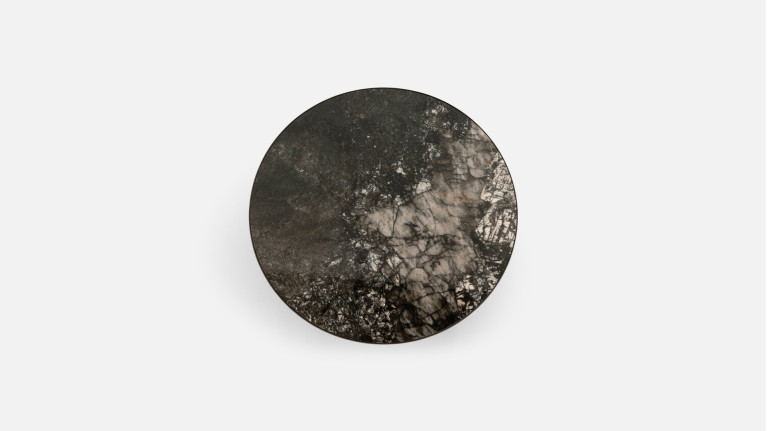 Table basse ALLEGRO | Design rond et plateau minéral élégant