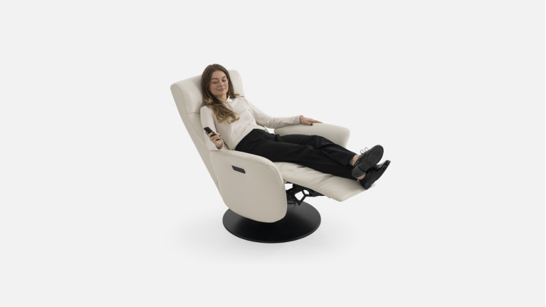 Fauteuil relaxation électrique cuir NEW YORK | Détente sans compromis