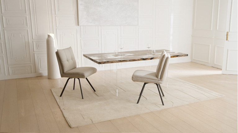 Chaise ARTIC | Confort haute densité et piètement acier design