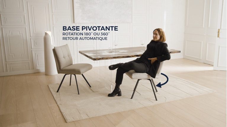 Chaise ARTIC | Confort haute densité et piètement acier design