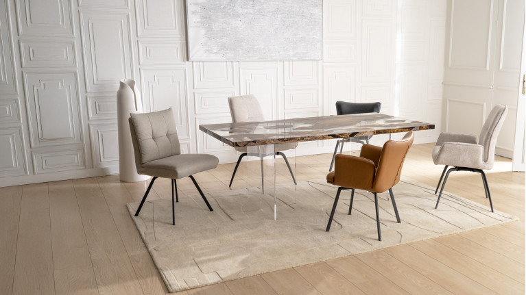 Chaise ARTIC | Confort haute densité et piètement acier design